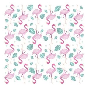 40x Feest servetten Flamingo 33 x 33 cm - Feestservetten