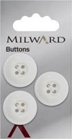 Milward Knoop Wit met Werkje 22mm (3 stuks)