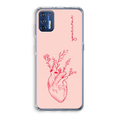 Blooming Heart: Motorola Moto G9 Plus Transparant Hoesje