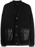 FIVE CM cardigan en coton à broderies - Noir - thumbnail