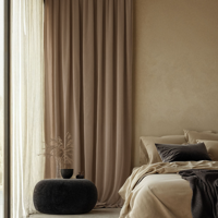Velvet Gordijnen Verduisterend - Haken of Ringen maat: 250 x 150 cm - materiaal: Polyether - Dekbed-Discounter.nl