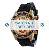 Invicta horlogeband 7432 Rubber Zwart 22mm - thumbnail