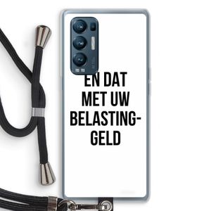 Belastinggeld: Oppo Find X3 Neo Transparant Hoesje met koord