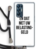 Belastinggeld: Oppo Find X3 Neo Transparant Hoesje met koord