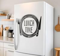 Eet smakelijk koelkast sticker