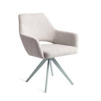 Jesper Home Draaibare Eetkamerstoel 'Yanai' Turn Mint, kleur Pigeon