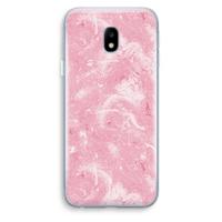 Abstract Painting Pink: Samsung Galaxy J3 (2017) Transparant Hoesje - thumbnail