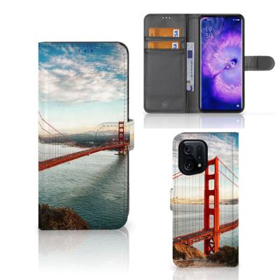 OPPO Find X5 | Flip Cover | Golden Gate Bridge