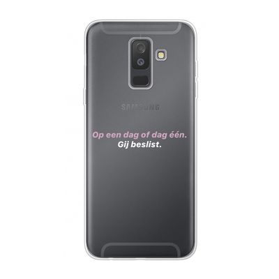 gij beslist: Samsung Galaxy A6 Plus (2018) Transparant Hoesje