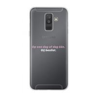 gij beslist: Samsung Galaxy A6 Plus (2018) Transparant Hoesje
