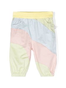 Stella McCartney Kids pantalon de jogging à design colour block - Vert