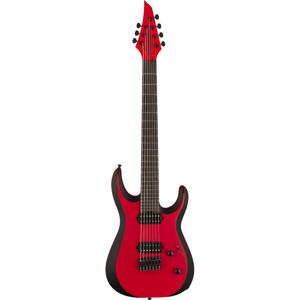 Jackson Pro Plus Series DK Modern MDK7 HT EB Satin Red with Black Bevels 7-snarige elektrische gitaar met gigbag