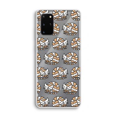Slapende poes: Samsung Galaxy S20 Plus Transparant Hoesje