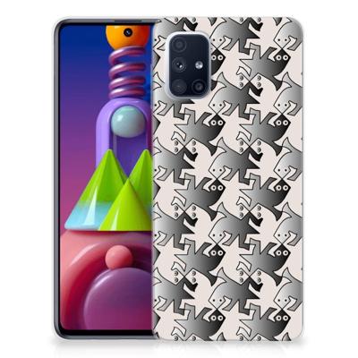 Samsung Galaxy M51 | TPU Hoesje | Salamander Grey