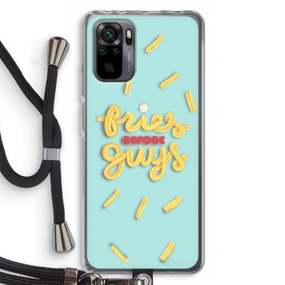 Always fries: Xiaomi Redmi Note 10 Pro Transparant Hoesje met koord
