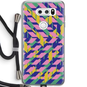 Skew Blush 1: LG V30 Transparant Hoesje met koord