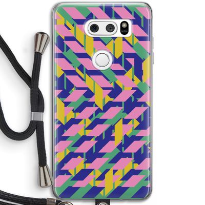 Skew Blush 1: LG V30 Transparant Hoesje met koord
