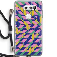 Skew Blush 1: LG V30 Transparant Hoesje met koord