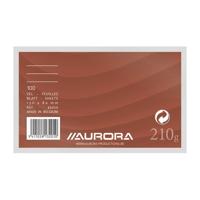 Systeemkaart aurora 130x80 lijn rode koplijn 210gr