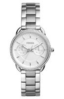 Fossil Dameshorloge ES4262 &apos;Tailor&apos; chronograaf van roestvrij staal
