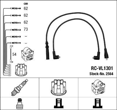 Bougiekabelset RCVL1301