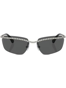 Swarovski lunettes de soleil à monture rectangulaire - Gris