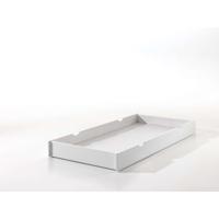 Leen Bakker - Vipack Rolbed Erik Op Wielen - 18,5x94x199 Cm - MDF - Wit