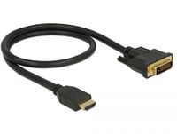 DeLOCK 85651 video kabel adapter 0,5 m HDMI Type A (Standaard) DVI Zwart - thumbnail