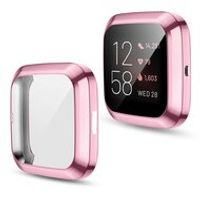 Fitbit Versa 2 Soft TPU case (volledig beschermd) - Roze - thumbnail