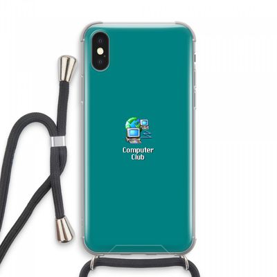 Win98: iPhone XS Max Transparant Hoesje met koord