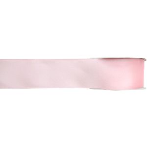 1x Hobby/decoratie roze satijnen sierlinten 1,5 cm/15 mm x 25 meter