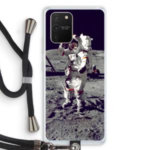 Spaceman: Samsung Galaxy S10 Lite Transparant Hoesje met koord