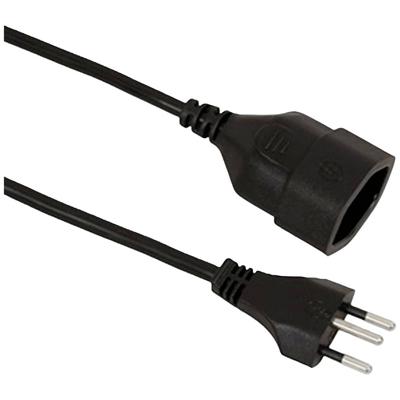 VALUE verlengkabel T12/T13, CH stroomkabel, zwart, 3 m