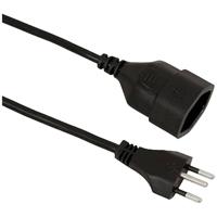 VALUE verlengkabel T12/T13, CH stroomkabel, zwart, 3 m