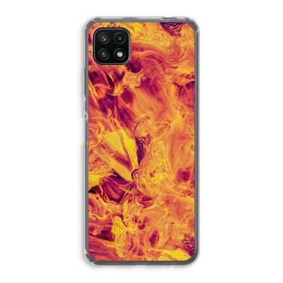 Eternal Fire: Samsung Galaxy A22 5G Transparant Hoesje