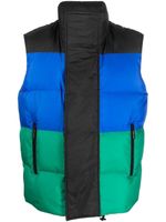 DSQUARED2 gilet matelassé à design colour block - Bleu - thumbnail