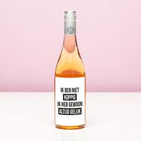 Wijnfles Ik ben niet koppig - Rosé (Blush Rosé)
