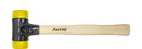 Wiha Kunststof hamer Safety | middelhard/middelhard | met hickorysteel | rond-slagkop | 60 mm - 26643 - 26643