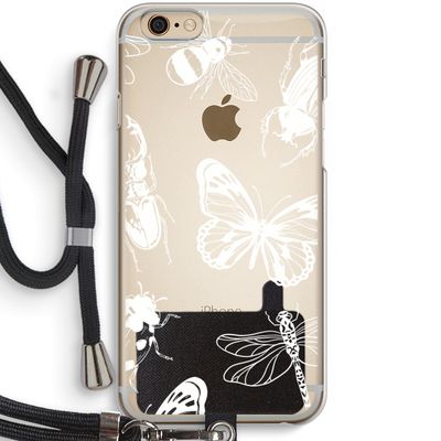 Tiny Bugs: iPhone 6 / 6S Transparant Hoesje met koord