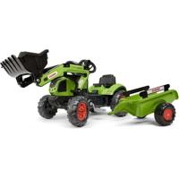 CLAAS Arion 410 graaflaadmachine met aanhanger