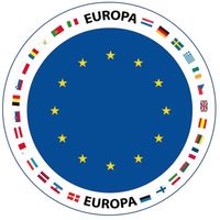 Europa thema bierviltjes 50 stuks - Bierfiltjes