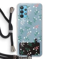 Small white flowers: Samsung Galaxy A32 4G Transparant Hoesje met koord