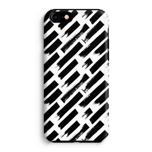Zwarte vegen: iPhone 8 Tough Case