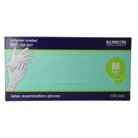 Onderzoekshandschoen prot latex maat M poedervrij 100 Stuks