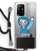 Zwaai: Oppo A95 5G Transparant Hoesje met koord