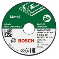 Bosch Accessories Bosch 1600A01S5Y Doorslijpschijf recht 50 mm 1 stuk(s)
