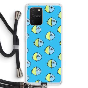 Visjes: Samsung Galaxy S10 Lite Transparant Hoesje met koord
