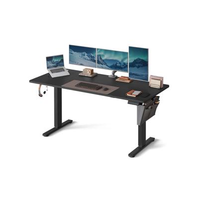 Elektrisch in Hoogte Verstelbaar Bureau - Stijlvol, Stil & Ergonomisch, inktzwart / 70T x 160B x (72-120)H cm