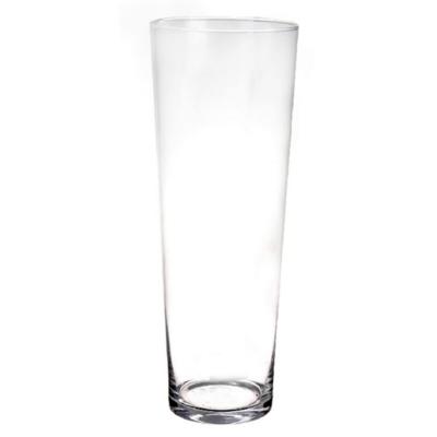 Conische vaas basic - glas - 50 cm - transparant - bloemenvaas Conische vaas basic - glas - 50 cm - transparant - bloemenvaas