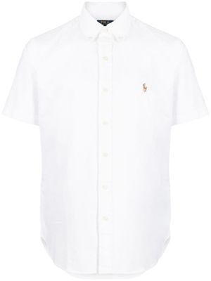 Polo Ralph Lauren chemise à motif Polo Pony brodé - Blanc